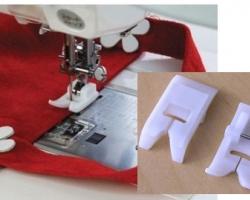 Обзор лапок для швейных машин Как пользоваться лапкой для подгибки края